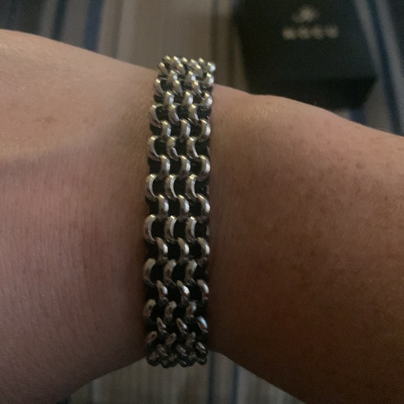Nogu Black and Silver Chain Bracelet - Picture 2 of 3